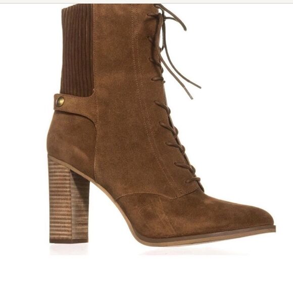 Michael Kors women’s 9.5 Brown Heeled Ankle Boots - Picture 1 of 10